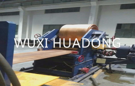 Μηχανή συνεχών ρίψεων πλακών λουρίδων χαλκού οριζόντια με το φούρνο τήξης και εκμετάλλευσης